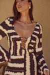 AZURE MINI DRESS - NORIA PRINT