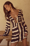 AZURE MINI DRESS - NORIA PRINT
