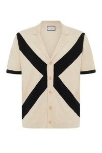 ARCHIE SHIRT - SAND/BLACK