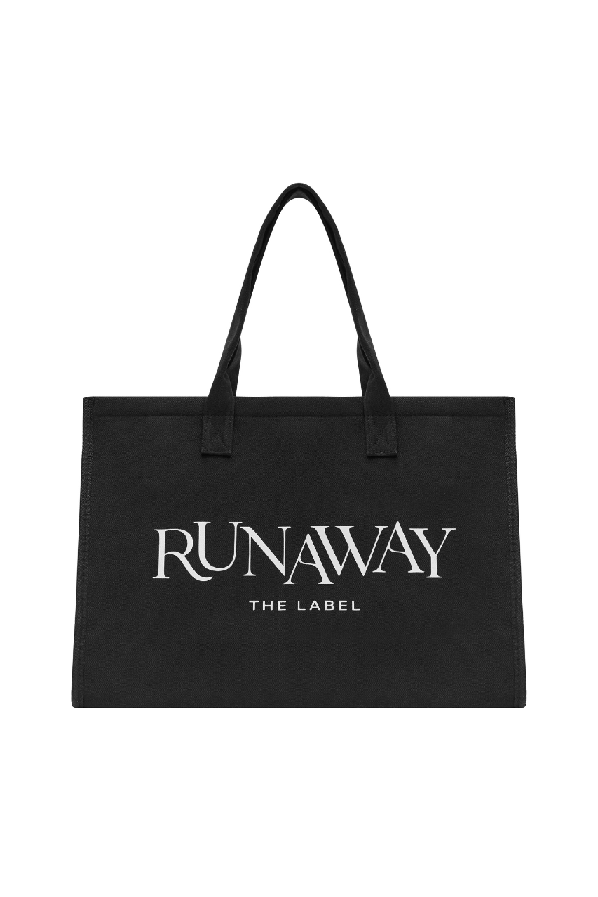 RUNAWAY CANVAS BAG - BLACK