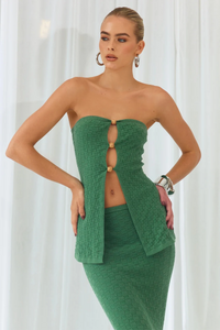 TAYA MAXI SKIRT  - KHAKI