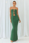 TAYA MAXI SKIRT  - KHAKI
