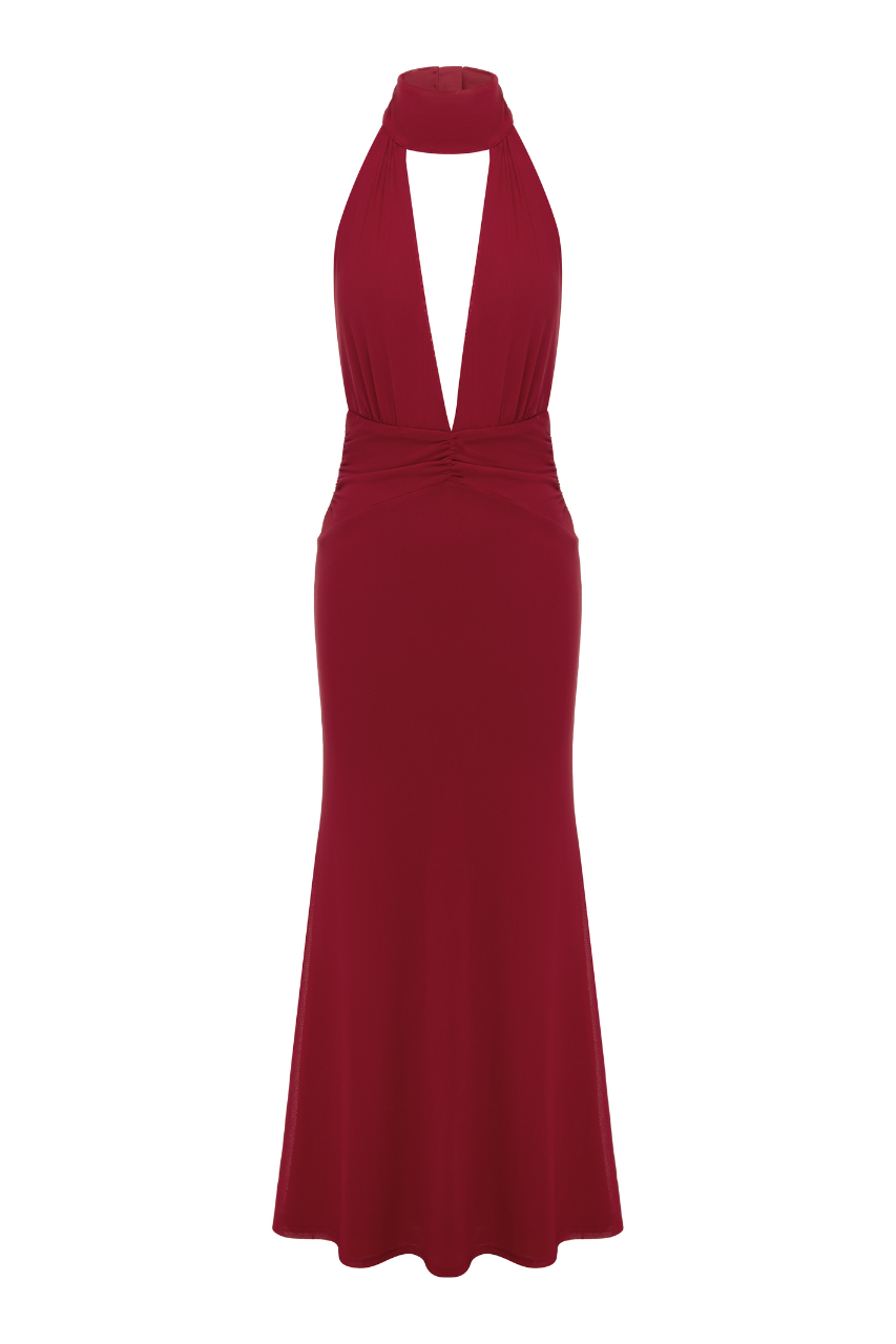 ANTONIE MAXI DRESS - CHERRY