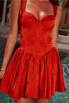 JOELLE MINI DRESS - RED