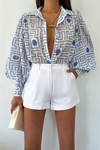 FLEETWOOD BLOUSE - ARIENZO BLUE
