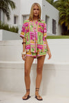 ADELYN SHIRT - ALOHA LIME