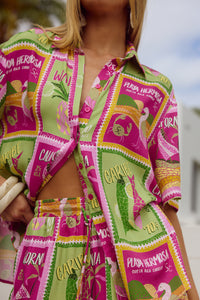 ADELYN SHORT - ALOHA LIME