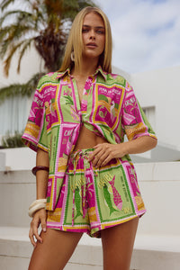 ADELYN SHORT - ALOHA LIME