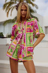 ADELYN SHIRT - ALOHA LIME