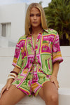 ADELYN SHORT - ALOHA LIME