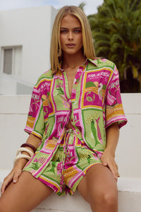 ADELYN SHORT - ALOHA LIME