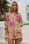 ADELYN SHIRT - ALOHA LIME