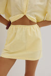 ADELYN MINI SKIRT - LEMON