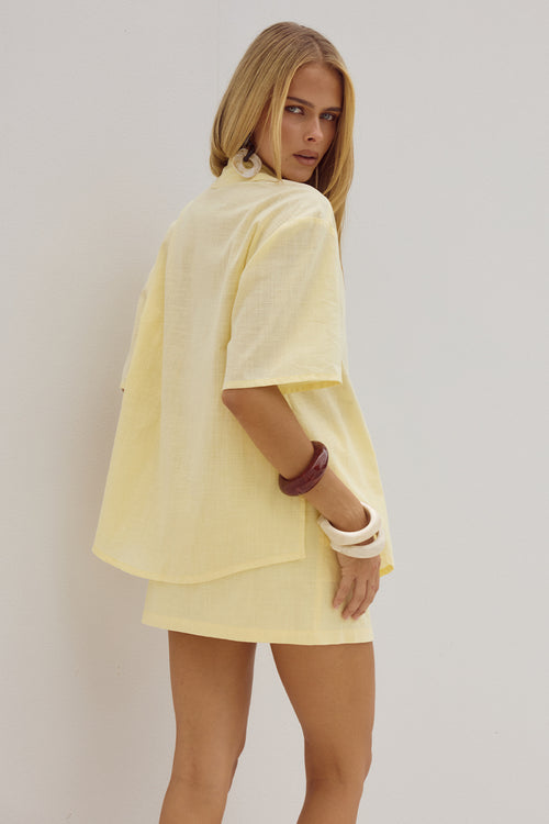 ADELYN SHIRT - LEMON