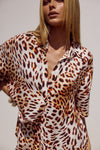 ADELYN SHIRT - TIKANI LEOPARD