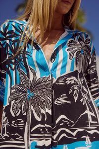 ADELYN SHIRT - TROPEZ BLUE