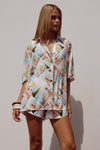 ADELYN SHIRT - VACAY AQUA
