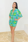 ADELYN SHIRT - ALOHA AQUA