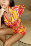 ADELYN SHORT - ALOHA ORANGE
