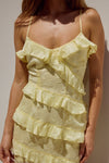 AISHA MINI DRESS - LEMON