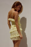 AISHA MINI DRESS - LEMON