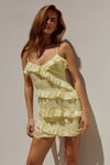 AISHA MINI DRESS - LEMON