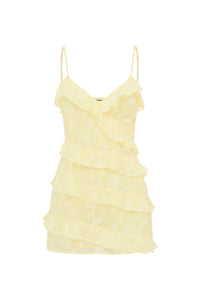 AISHA MINI DRESS - LEMON
