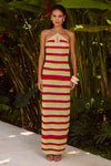 AKAYLA MAXI DRESS - RED MULTI