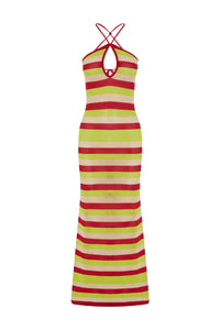 AKAYLA MAXI DRESS - RED MULTI