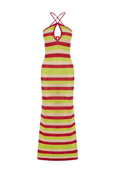 AKAYLA MAXI DRESS - RED MULTI