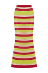 AKAYLA MIDI SKIRT - RED MULTI
