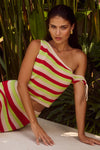 AKAYLA TOP - RED MULTI