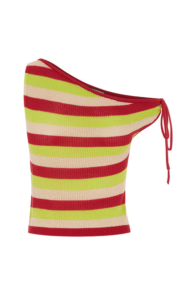 AKAYLA TOP - RED MULTI