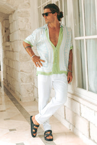 AKIO SHORT SLEEVE SHIRT - AKIO SKY BLUE