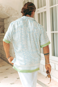 AKIO SHORT SLEEVE SHIRT - AKIO SKY BLUE