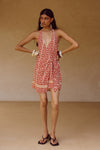 ALARA HALTER MINI DRESS - ALARA RED