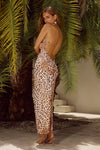 ALBA MIDI DRESS - TIKANI LEOPARD
