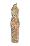 ALBA MIDI DRESS - TIKANI LEOPARD