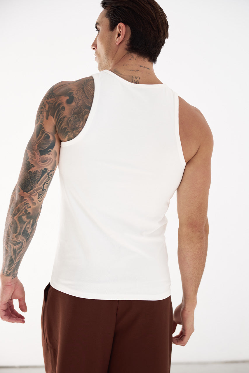 ALEJANDRO CUTOUT TANK - WHITE