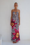ALESSIA MAXI DRESS - ZEBRA FLORAL