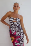 ALESSIA MAXI DRESS - ZEBRA FLORAL