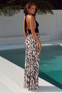 ALEXIS HALTER CUT OUT MAXI DRESS - GIANA WHITE