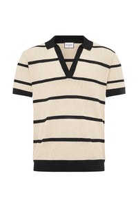 ALEX KNIT TOP - SAND/BLACK