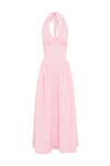 ALICIA MIDI DRESS - PINK GINGHAM