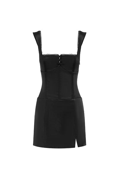 AMALDA MINI DRESS - BLACK