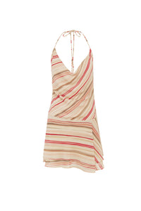 AMIKA COWL HANDKERCHIEF MINI DRESS - SADIE PINK