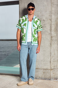 AMOREE SHORT SLEEVE SHIRT - AMOREE BLUE