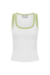 ANGELO TANK - WHITE/KIWI