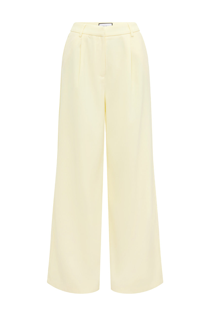 ARLA WIDE LEG PANTS - BUTTER