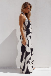 ARLETTE HALTER JUMPSUIT  - ARLETTE BLACK